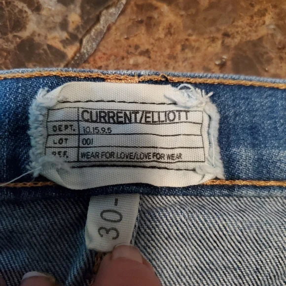 Current/Elliott Acid wash Bootcut Jeans 30 - Picture 5 of 6